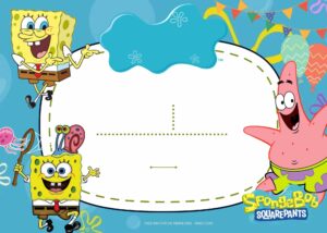 FREE Spongebob Squarepants Birthday Invitation Templates