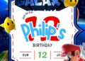 FREE Editable Super Mario Galaxy Birthday Invitation