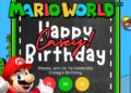 FREE Editable Super Mario World Birthday Invitation