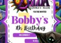 FREE Editable The Legend of Zelda: Majora’s Mask Birthday Invitation