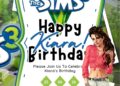 FREE Editable The Sims 3 Birthday Invitation