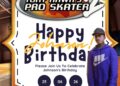 FREE Editable Tony Hawk’s Pro Skater 2 Birthday Invitation