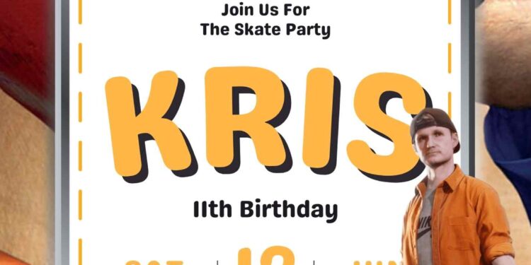 FREE Editable Tony Hawk’s Pro Skater 3 Birthday Invitation