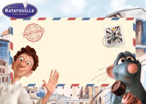 FREE You Got A Mail Ratatouille Birthday Invitation Templates