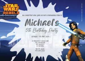 Free Editable PDF - Star Wars Rebel Birthday Invitation Templates