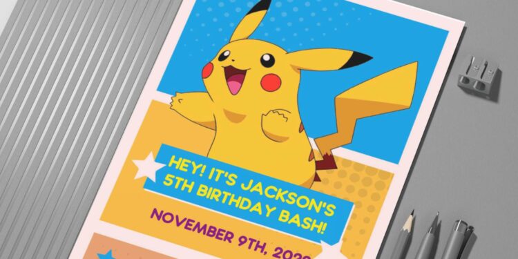 Creating Lovely Pikachu Invitations: DIY Template Tips G