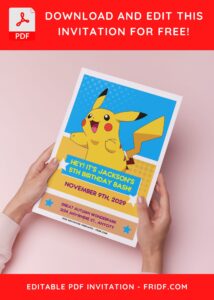 Creating Lovely Pikachu Invitations: DIY Template Tips H