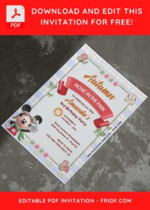 Enchanting Disney Mickey Mouse Invitations: Free Template Designs II