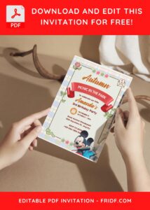 Enchanting Disney Mickey Mouse Invitations: Free Template Designs A