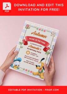 Enchanting Disney Mickey Mouse Invitations: Free Template Designs B