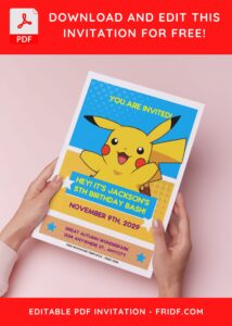 Creating Lovely Pikachu Invitations: DIY Template Tips J