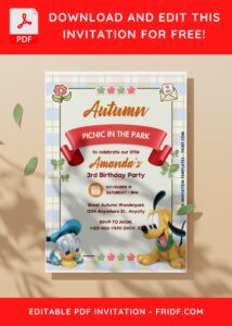 Enchanting Disney Mickey Mouse Invitations: Free Template Designs C