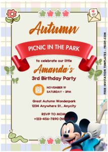 Enchanting Disney Mickey Mouse Invitations: Free Template Designs D