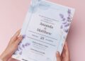(Easily Edit PDF Invitation) Gorgeous Lavender Wedding Invitation