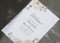 (Easily Edit PDF Invitation) Garden Rose Frame Wedding Invitation