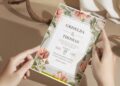 (Easily Edit PDF Invitation) Vintage Azalea Floral Wedding Invitation