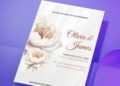 (Easily Edit PDF Invitation) Pristine Watercolor Peony Wedding Invitation
