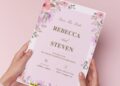 (Easily Edit PDF Invitation) Beautiful & Soft Pink Floral Wedding Invitation