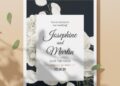(Easily Edit PDF Invitation) Modern Floral Peony Wedding Invitation