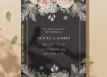 (Easily Edit PDF Invitation) Chic Botanical Wedding Invitation