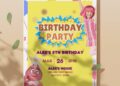 (Free PDF Invitation) Cute Yo Gabba Gabba! Themed Kids Birthday Invitation