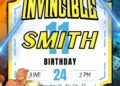 FREE Editable Invincible Birthday Invitations