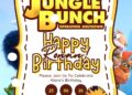 FREE Editable Jungle Bunch: Operation Meltdown Birthday Invitations