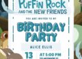 FREE Editable Puffin Rock Birthday Invitations