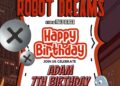 Free Editable Robot Dreams Birthday Invitations