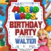 Free Editable Super Mario Bros. Birthday Invitations